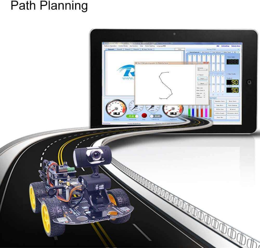 Arduino Smart Car Python Programmable XiaoR GEEK DIY DS Robot Car Kit with Arduino UNO R3 programmable smart