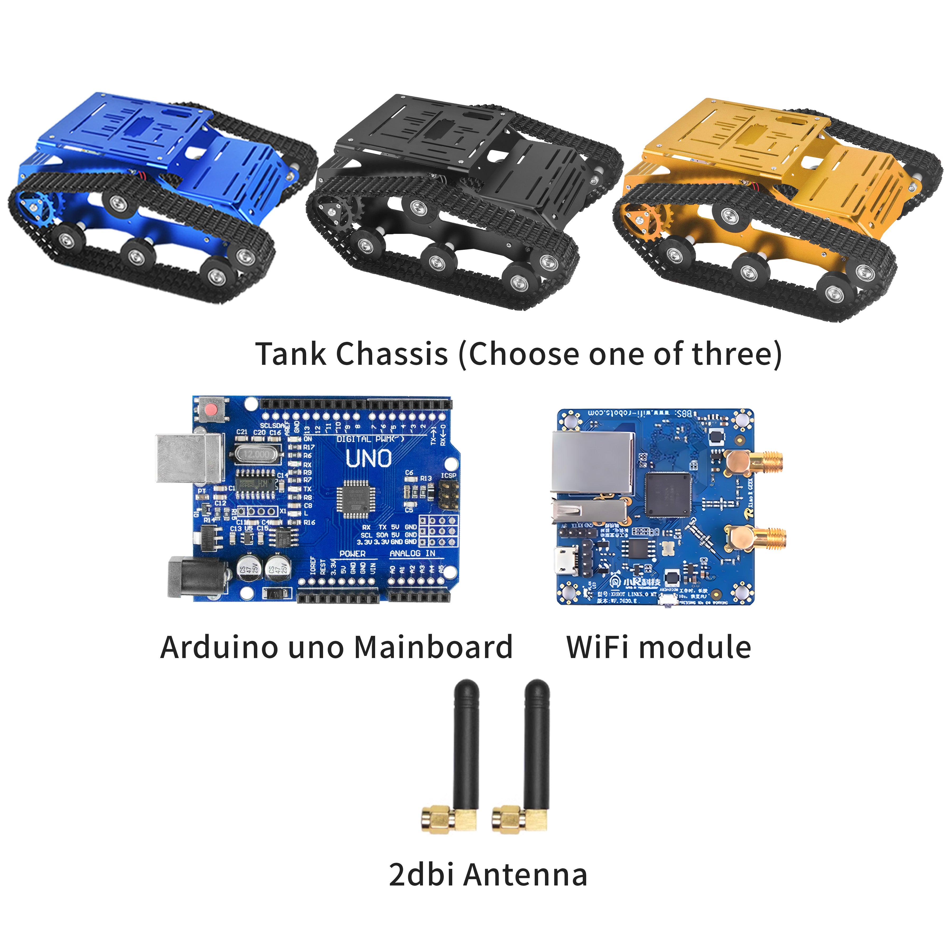 XiaoR GEEK TH tank chassis compatiable for Arduino/Raspberry pi