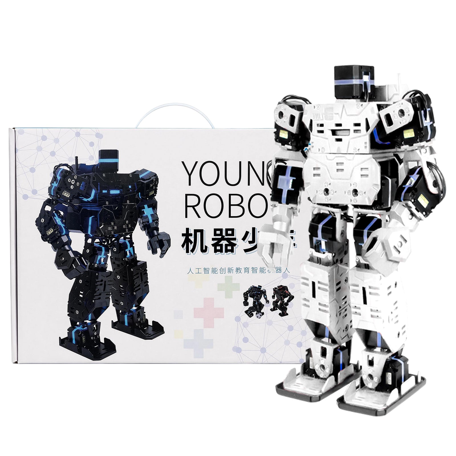 Robot humanoide inteligente programable biónico XiaoR Geek, robot inteligente de baile de fútbol y boxeo 