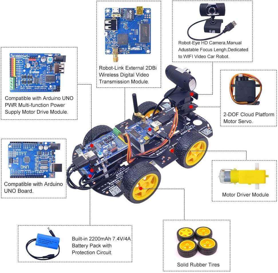 XiaoR GEEK DIY DS Robot Car Kit with Arduino UNO R3 programmable smart