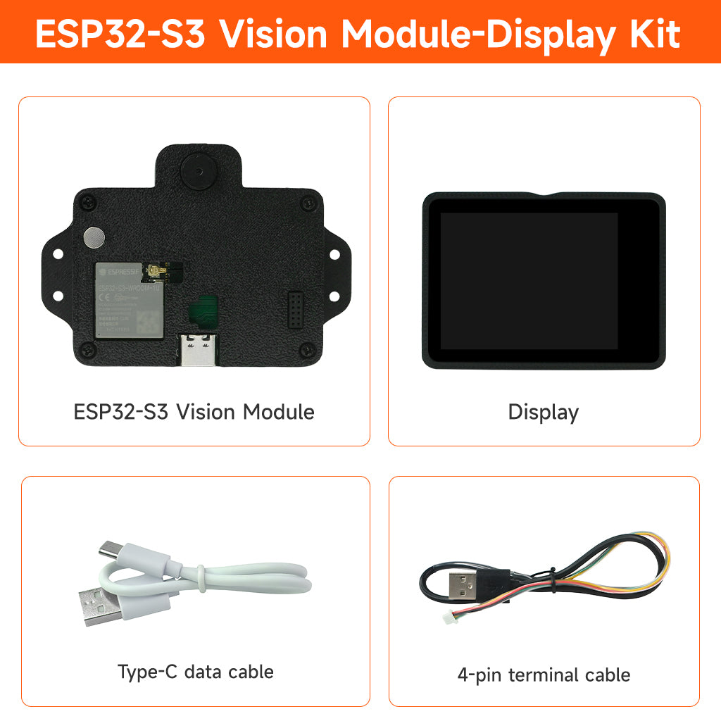 ESP32-S3 Visual Recognition Module AI Camera Image Face Color QR Code