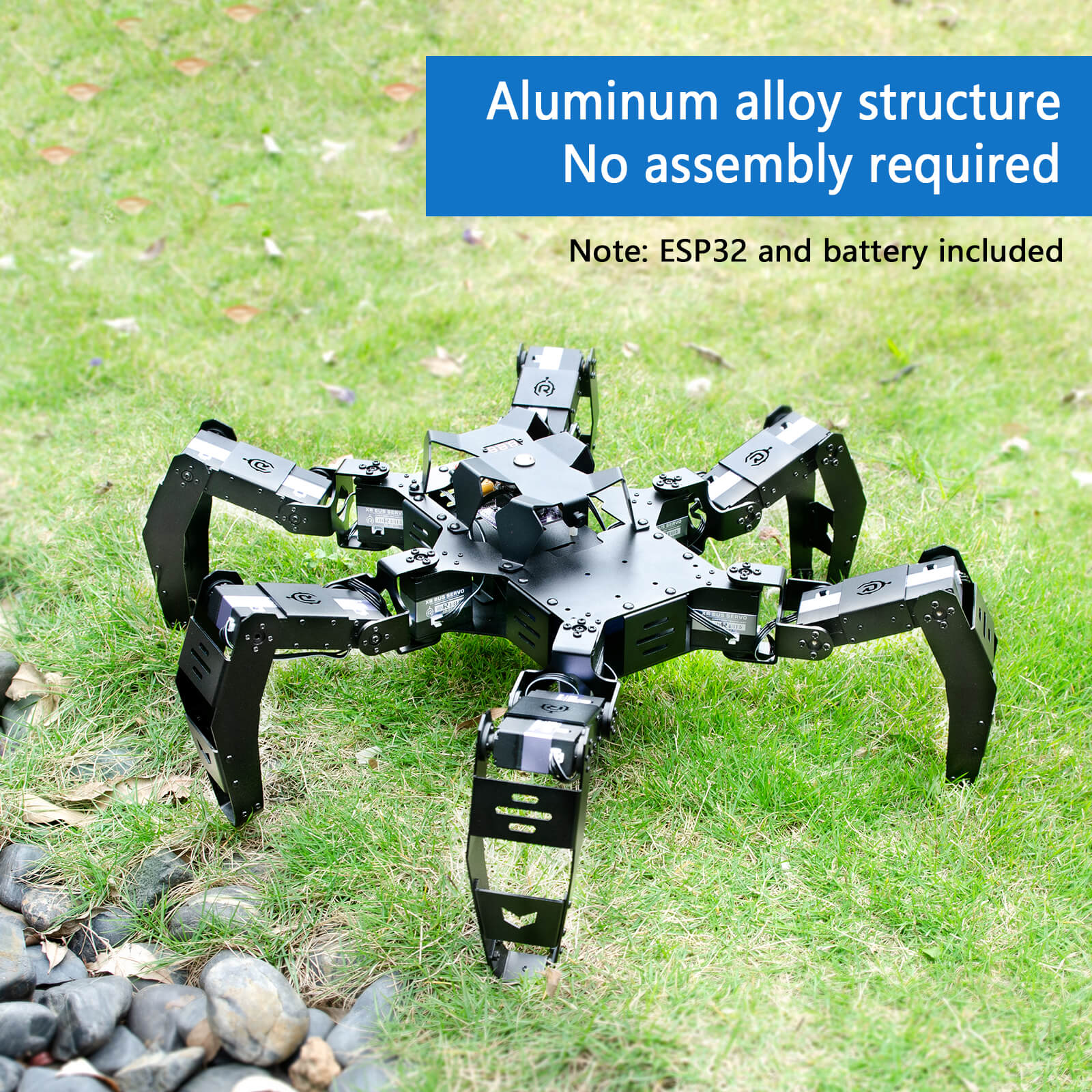 XiaoR GEEK ESP32 Bionic Hexapod Robot STEM Bildungswissenschaft programmierbare KI-Entwicklungskits für intelligente Roboter