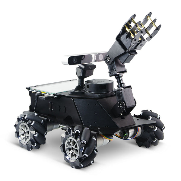XiaoR GEEK ROS Lidar Cámara de profundidad Rueda Mecanum Coche robot inteligente programable con brazo robótico 
