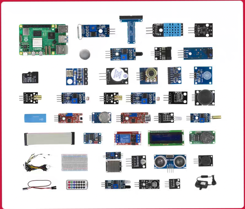 Raspberry Pi 5 development board sensor 4G/8G optional kits different