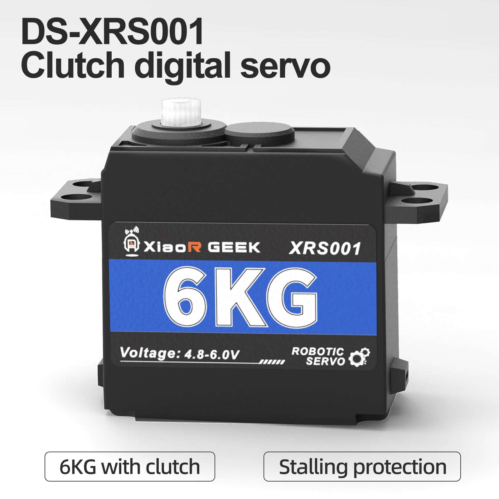 XiaoR Geek 6KG 15KG Digital Servo Motor High Torque Motor for RC Model DIY, Robotic DIY