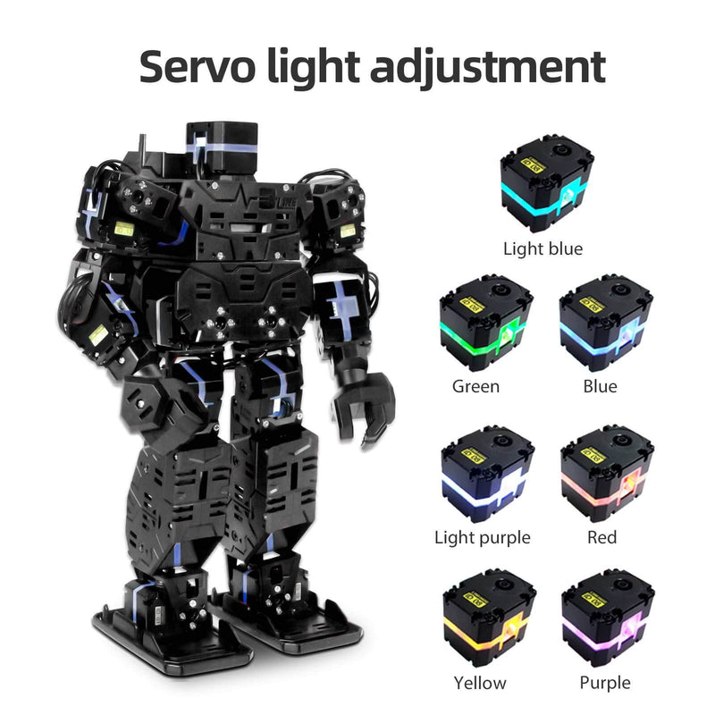 XiaoR Geek Bionic Programmable Smart Humanoid Robot, Smart Boxing Football Dancing Robot servo light adjustment by yourself