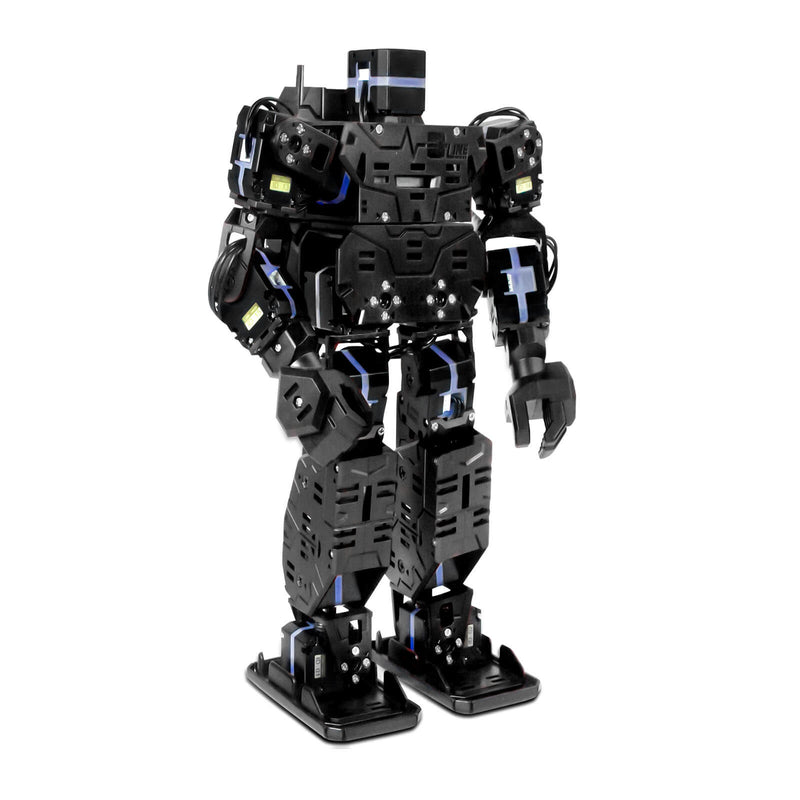 Black Bionic Programmable Smart Humanoid Robot, Smart Boxing Football Dancing Robot