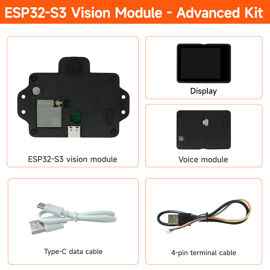 XiaoR Geek ESP32-S3 AI Module: Visual & Voice Recognition (Face, QR Co