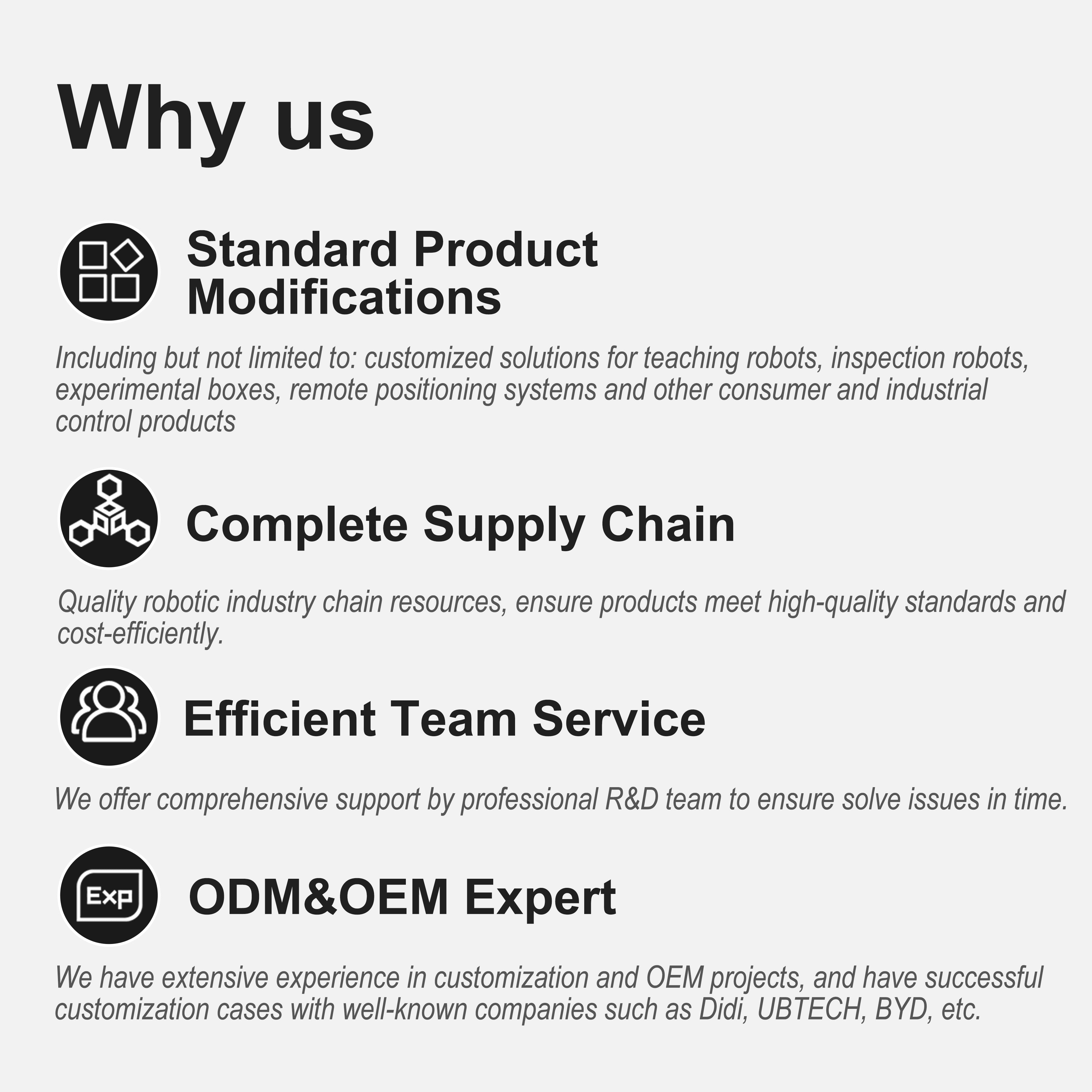 ROS Custom Robotics Solutions