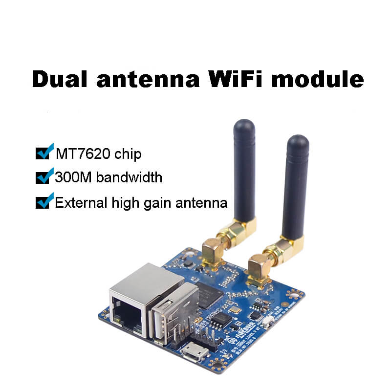 Dual antenna WiFi module