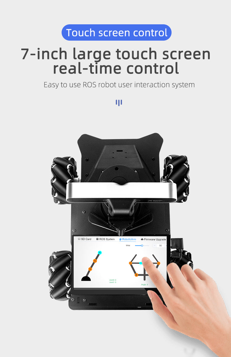 XiaoR GEEK Mini ROS Lidar depth camera smart mecanum wheel coding robot car with Jetson Nano