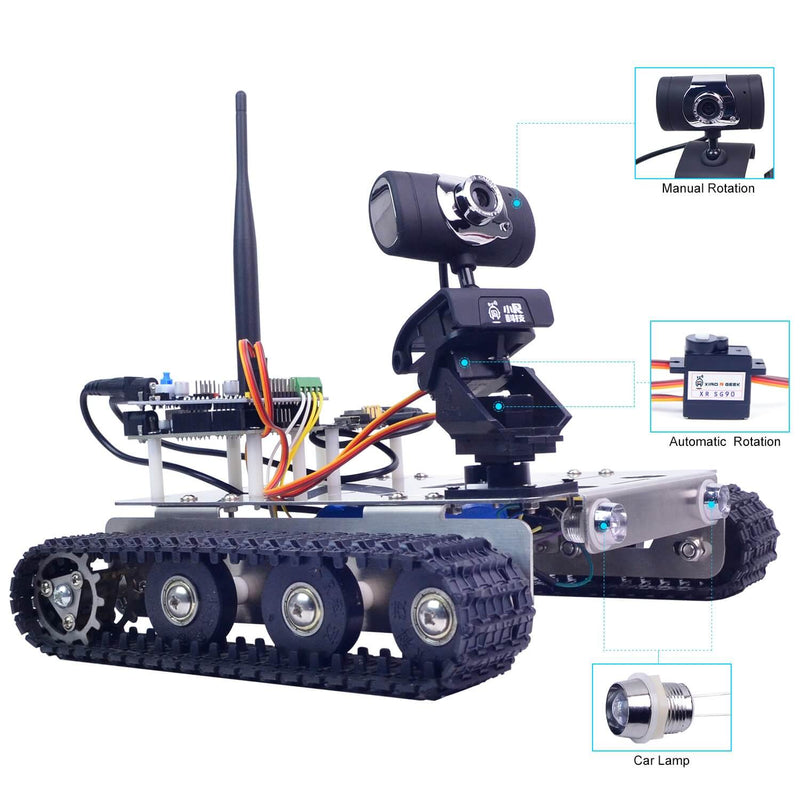 XiaoR GEEK DIY GFS tanque/coche robot programable inteligente con kits de desarrollo Arduino UNO 