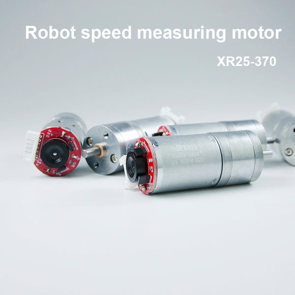 XR25-370 AB dual-phase geared motor with Hall code for robot car