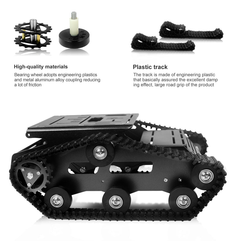XiaoR GEEK Tank-Chassis-Unterstützung für Arduino/Raspberry Pi-Roboterauto