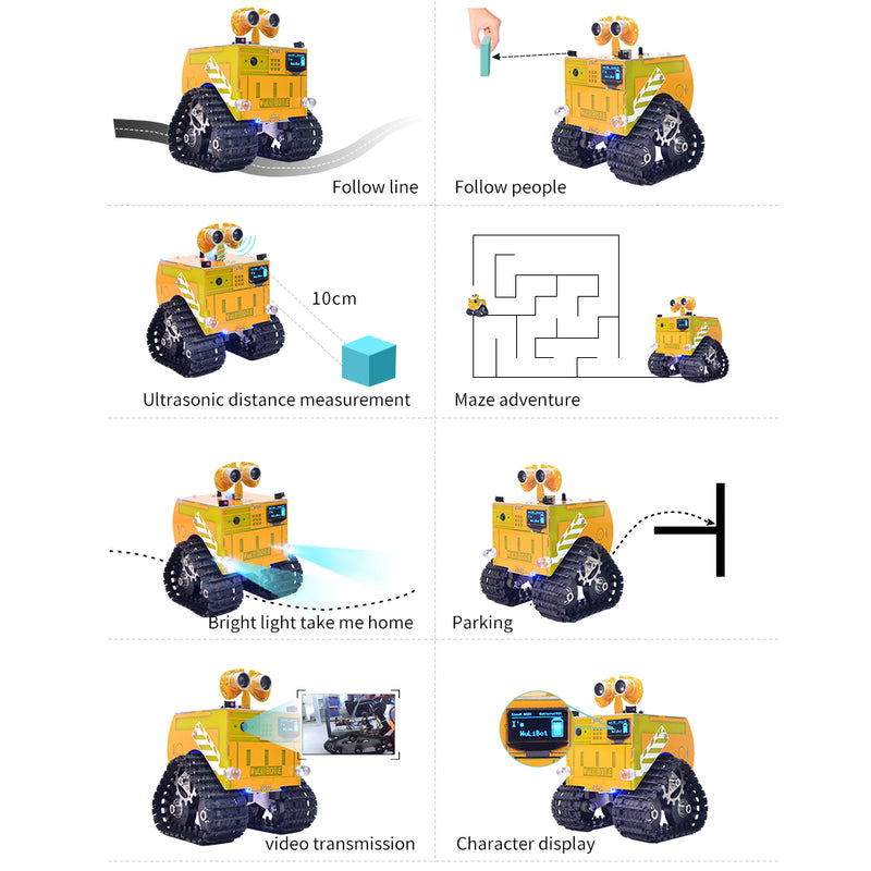 XiaoR GEEK Wuli bot Robot car suitable for STEAM education start kits