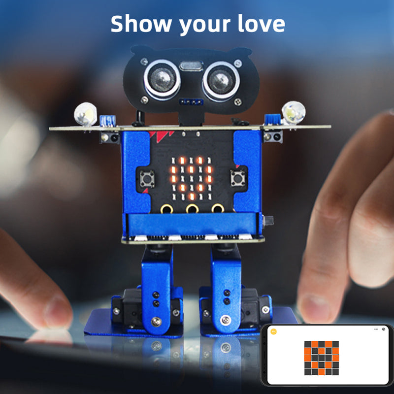 XiaoR GEEK Micro: bit HappyBot dancing programmable smart robot STEAM educational kits