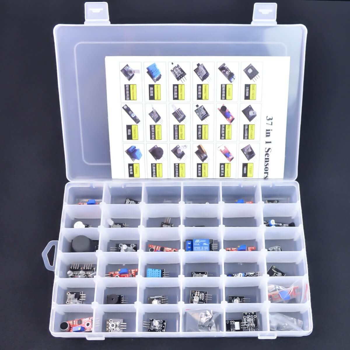 XiaoR Geek 37-in-1 Sensor Module Robot Project Starter Kit for Arduino, STM32 - XiaoR GEEK