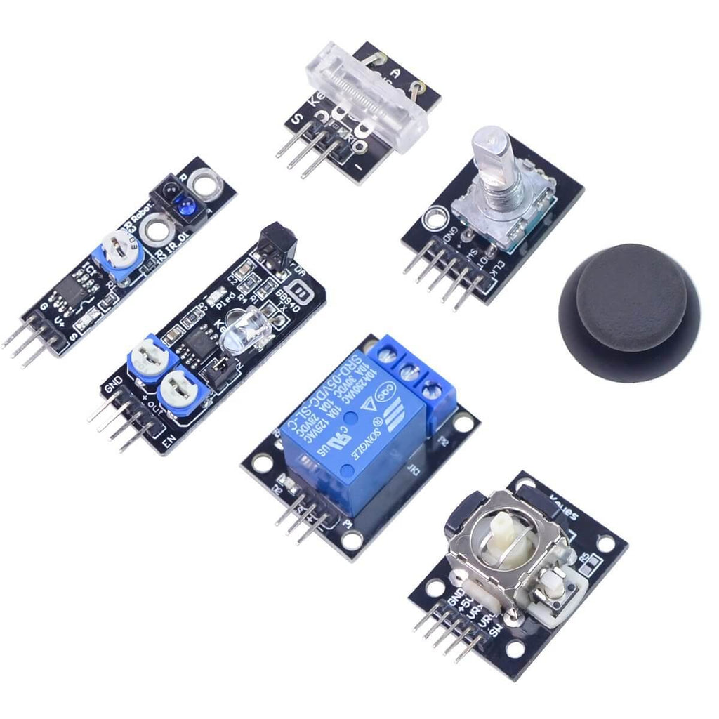 Fm Module Robo XiaoR Geek 37-in-1 Sensor Module Robot Project Starter Kit for Arduino