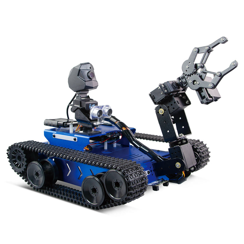 XiaoR GEEK GFS-X crawler-type AI programmable robot car with Raspberry Pi4B4G development kits