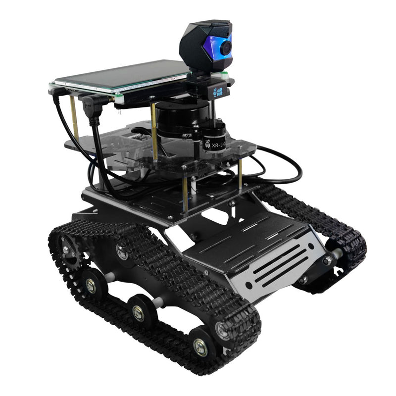 Kits de coche tanque robot inteligente programable XiaoR GEEK Nvidia Jetson NANO A1 Lidar Moveit ROS