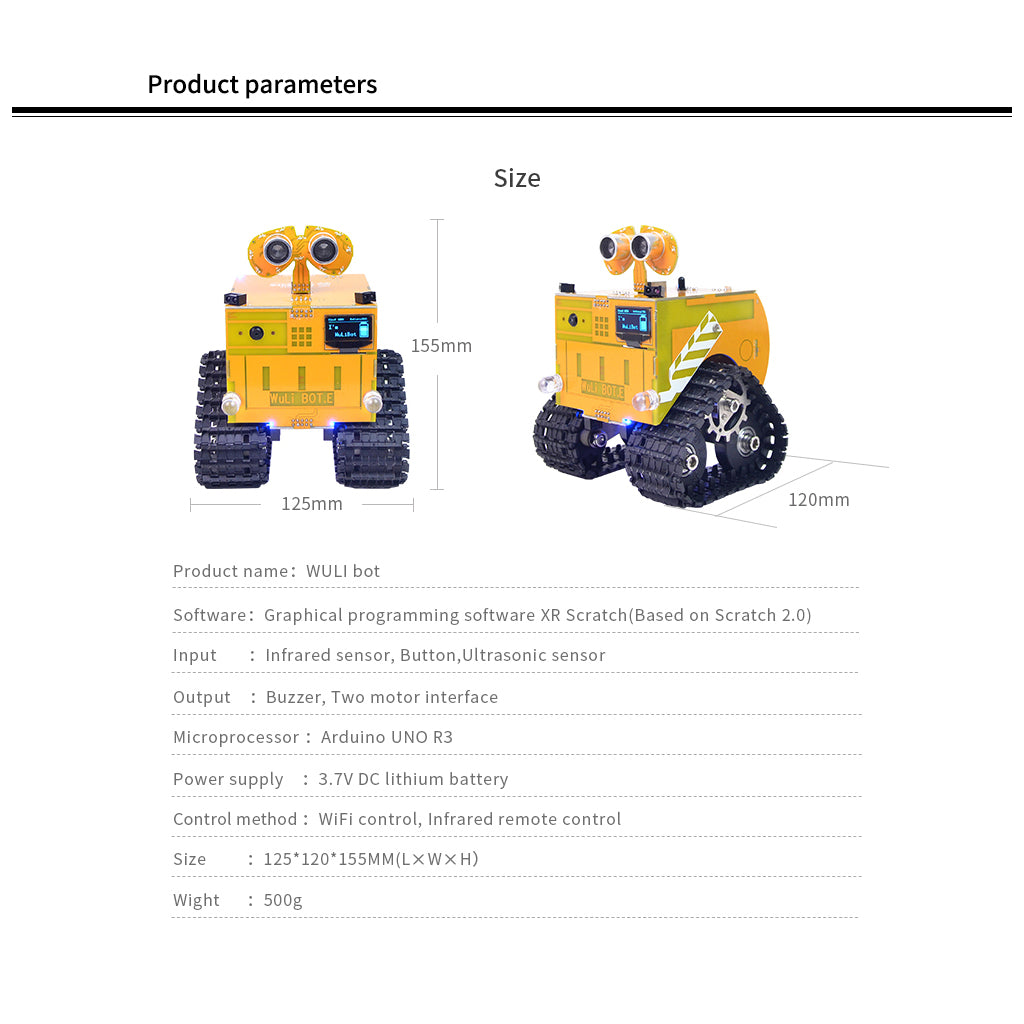 Wuli smart robot parameter
